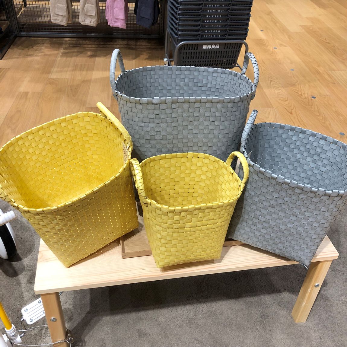 ヨークベニマル西富山】ポリプロピレン 梱包用バンド 手編みバスケット